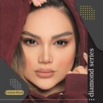 لنز مشکی آیس کالر دیاموند کربن بلک