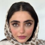 لنز عسلی خاکی دور دار آیس کالر دیاموند گارنت - تصویر 4