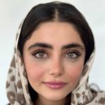 لنز عسلی خاکی دور دار آیس کالر دیاموند گارنت - تصویر 5