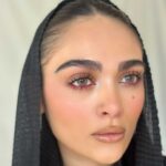 لنز طوسی عسلی سبز دوردار آیس کالر لاکچری گلد بلو - تصویر 4