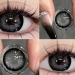 لنز مشکی مرکز طوسی آماندا آلموند بلک - تصویر 2