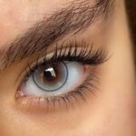 لنز طوسی بژ رنگین‌کمانی عروسکی آماندا شاینی رینبو