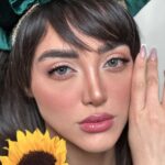 لنز طوسی سبز بدون دور آماندا کینگ گری - تصویر 4