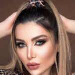 لنز طوسی عسلی دور مشکی آماندا دلفین گری - تصویر 2