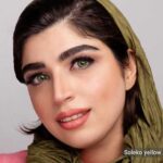 لنز سبز عسلی دوردار سولکو تویینز یلو