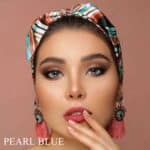 لنز طوسی آبی بدون دور کریستال کالرز پرل بلو - تصویر 2
